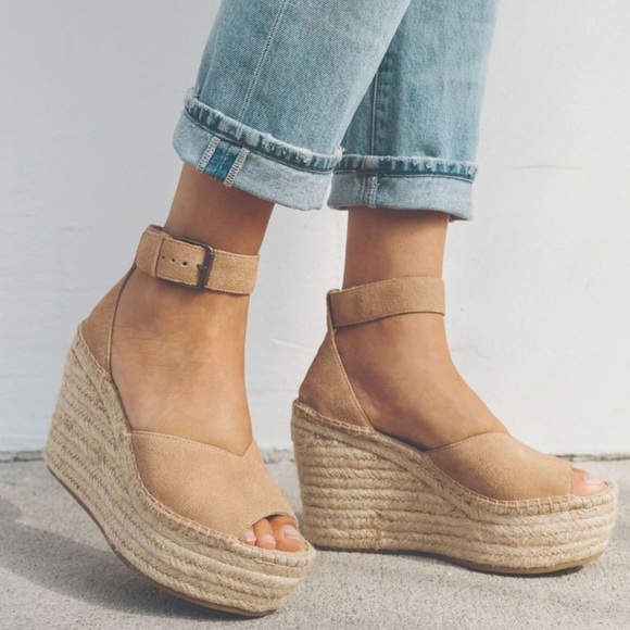 platform wedge espadrille sandals - Picture 1 of 1